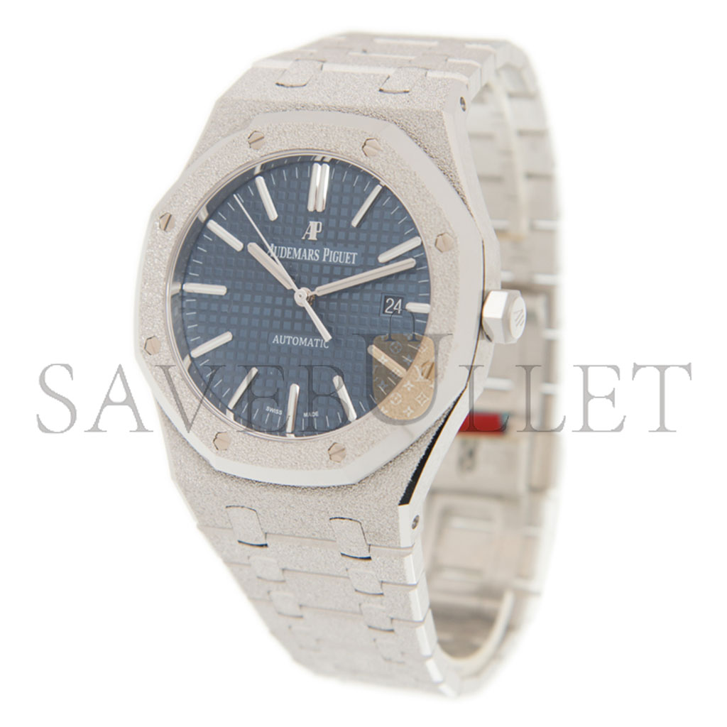 audemars P*g*et royal oak 37mm blue dial watch 15454